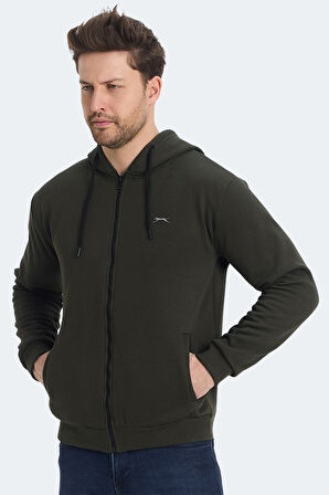 Slazenger KOZZAX Erkek Sweatshirt Haki