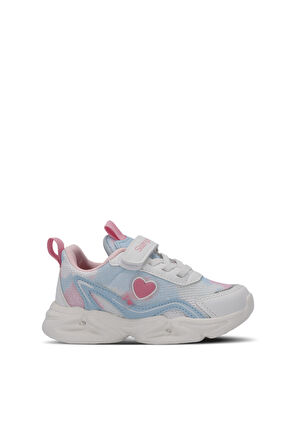 Slazenger KLARION Çocuk Cırt Cırtlı Beyaz / Mavi Günlük Spor Ayakkabısı