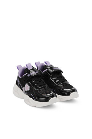 Slazenger KLARION Kız Çocuk Sneaker Ayakkabı Siyah / Mor