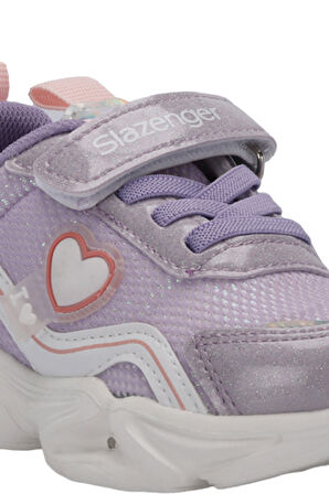 Slazenger KLARION Çocuk Cırt Cırtlı Mor / Pembe Günlük Spor Ayakkabısı