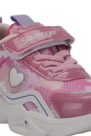Slazenger KLARION Çocuk Cırt Cırtlı Pembe Günlük Spor Ayakkabısı