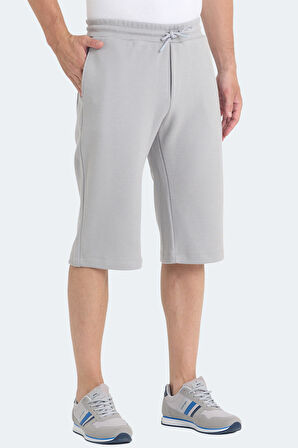 Slazenger VILJA I Erkek Cepli Kapri Gri Şort