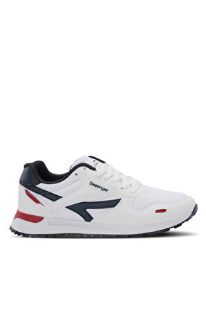 Slazenger OPTIMAX I Erkek  Beyaz / Lacivert Günlük Spor Ayakkabısı