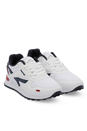 Slazenger OPTIMAX I Erkek  Beyaz / Lacivert Günlük Spor Ayakkabısı