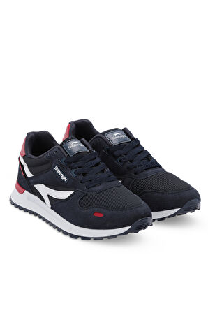 Slazenger OPTIMAX I Erkek  Lacivert / Kırmızı Günlük Spor Ayakkabısı
