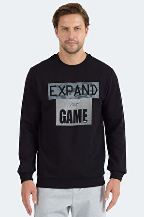 Slazenger RUBIO Erkek  Siyah Sweatshirt