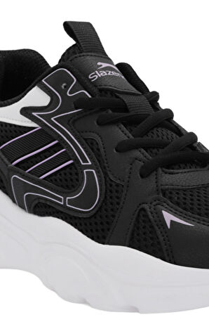 Slazenger INMORTAL I Kadın  Siyah / Mor Koşu & Yürüyüş Spor Ayakkabısı