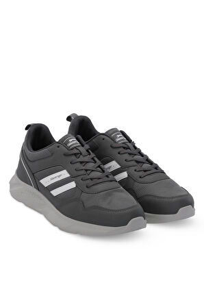 Slazenger IDEAL I Büyük Beden Erkek  Koyu Gri / Beyaz Koşu & Yürüyüş Spor Ayakkabısı