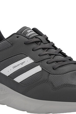Slazenger IDEAL I Büyük Beden Erkek  Koyu Gri / Beyaz Koşu & Yürüyüş Spor Ayakkabısı