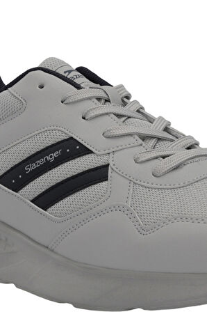 Slazenger IDEAL I Büyük Beden Erkek  Gri / Lacivert Koşu & Yürüyüş Spor Ayakkabısı