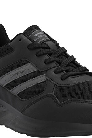 Slazenger IDEAL I Büyük Beden Erkek  Siyah / Koyu Gri Koşu & Yürüyüş Spor Ayakkabısı