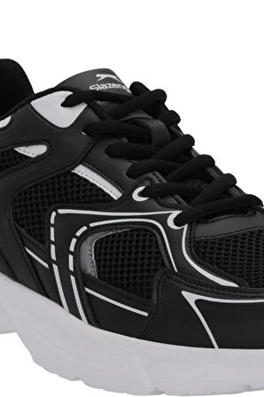 Slazenger IMPROV I Erkek  Siyah / Beyaz Koşu & Yürüyüş Spor Ayakkabısı
