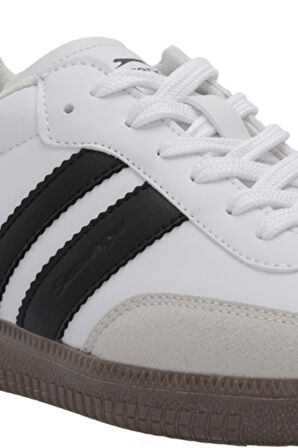 Slazenger ITALY I Erkek  Beyaz / Siyah Günlük Spor Ayakkabısı