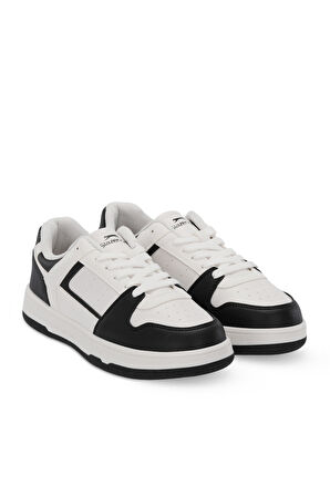 Slazenger POLYS I Kadın  Beyaz / Siyah Günlük Spor Ayakkabısı