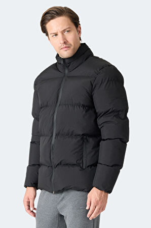 Slazenger HECARIM Erkek Kapüşonlu Şişme Siyah Yelek