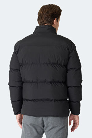 Slazenger HECARIM Erkek Kapüşonlu Şişme Siyah Yelek