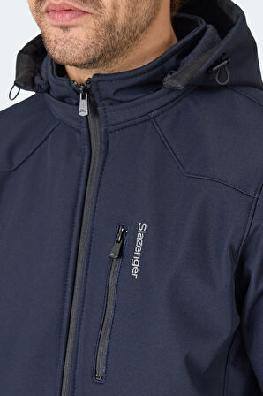 Slazenger HARMONIC Erkek Kapüşonlu Fermuarlı Lacivert Yelek