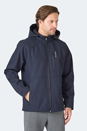 Slazenger HARMONIC Erkek Kapüşonlu Fermuarlı Lacivert Yelek