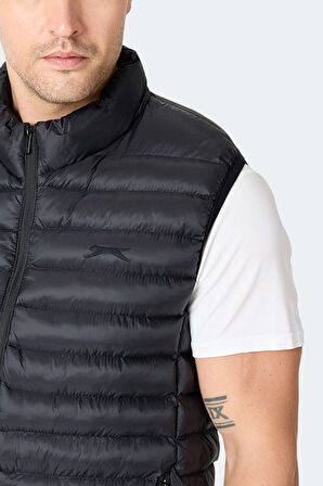 Slazenger HELIX Erkek Fermuar Cepli Siyah Mont & Kaban