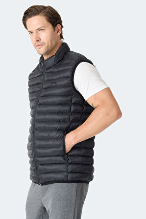 Slazenger HELIX Erkek Fermuar Cepli Siyah Mont & Kaban