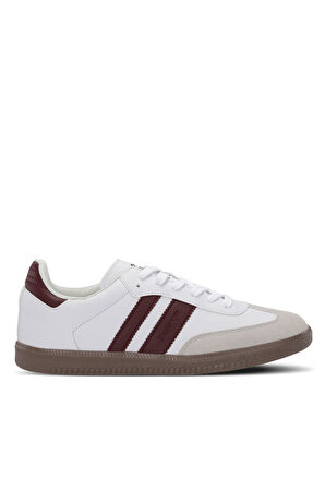 Slazenger ITALY I Erkek  Beyaz / Bordo Günlük Spor Ayakkabısı