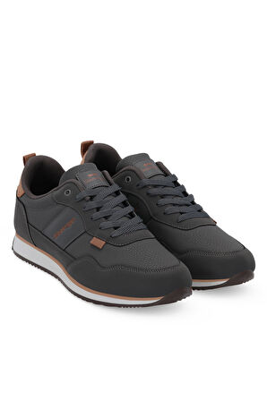 Slazenger OFFENSE Erkek  Koyu Gri / Beyaz Günlük Spor Ayakkabısı