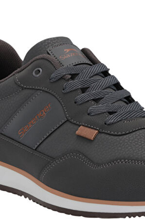 Slazenger OFFENSE Erkek  Koyu Gri / Beyaz Günlük Spor Ayakkabısı