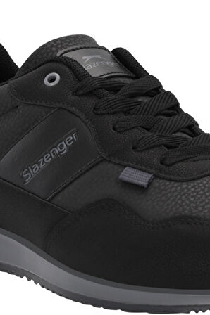 Slazenger OFFENSE Erkek  Siyah / Koyu Gri Günlük Spor Ayakkabısı