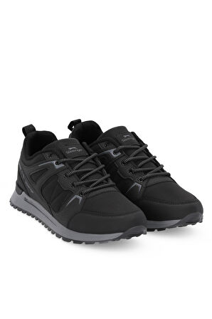Slazenger OUTBACK I Erkek  Siyah / Koyu Gri Günlük Spor Ayakkabısı