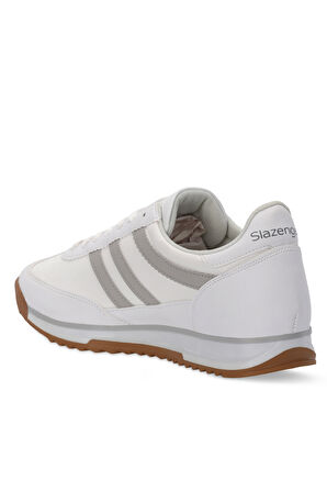 Slazenger OXYGEN I Erkek  Beyaz / Gri Günlük Spor Ayakkabısı