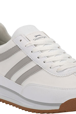 Slazenger OXYGEN I Erkek  Beyaz / Gri Günlük Spor Ayakkabısı