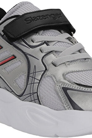 Slazenger KELSY Erkek Çocuk  Gri / Kırmızı Günlük Spor Ayakkabısı