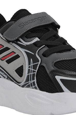 Slazenger KELSY Unisex Çocuk  Siyah / Kırmızı Günlük Spor Ayakkabısı