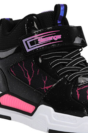 Slazenger NOMINAL Kız Çocuk  Siyah / Mor Günlük Spor Ayakkabısı