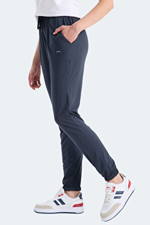 Slazenger KAIDA IN Kadın Cepli Dar Paça Koyu Gri Eşofman Altı