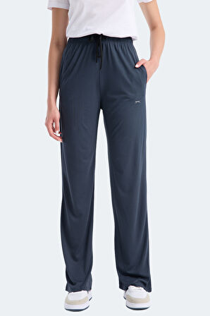 Slazenger KRISTER IN Kadın Cepli Bol Paça Koyu Gri Eşofman Altı