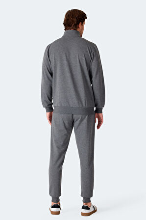 Slazenger FELON Erkek Fermuar Cepli Antrasit Eşofman Takımı