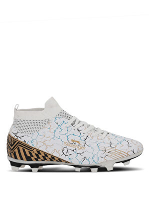 Slazenger CORNER Erkek Halı Saha Beyaz / Mavi Futbol Ayakkabısı