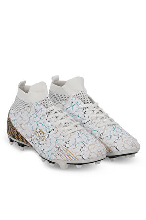 Slazenger CORNER Erkek Halı Saha Beyaz / Mavi Futbol Ayakkabısı