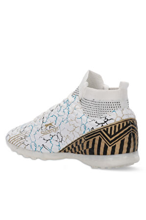 Slazenger CORNER Erkek Halı Saha Beyaz / Mavi Futbol Ayakkabısı