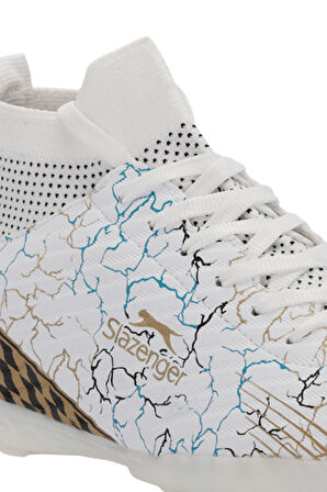 Slazenger CORNER Unisex Halı Saha Beyaz / Mavi Futbol Ayakkabısı