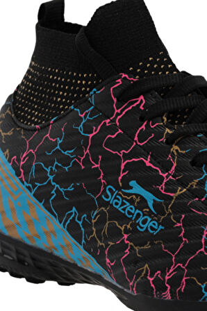 Slazenger CORNER Erkek Çocuk Halı Saha Siyah Futbol Ayakkabısı