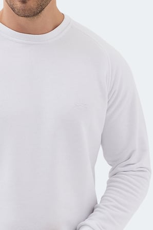 Slazenger NADAV Erkek  Beyaz Sweatshırt