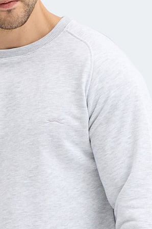 Slazenger NADAV Erkek  Taş Gri Sweatshırt