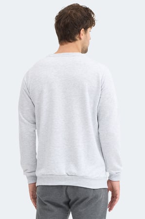 Slazenger NADAV Erkek  Taş Gri Sweatshırt