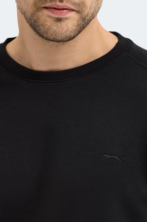 Slazenger NADAV Erkek  Siyah Sweatshırt