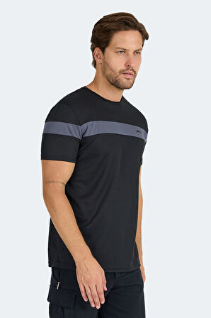 Slazenger RAMIRO Erkek  Siyah Tişört
