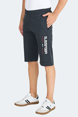 Slazenger NEBO I Erkek Cepli Kapri Koyu Gri Şort