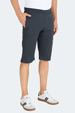 Slazenger NEBO I Erkek Cepli Kapri Koyu Gri Şort