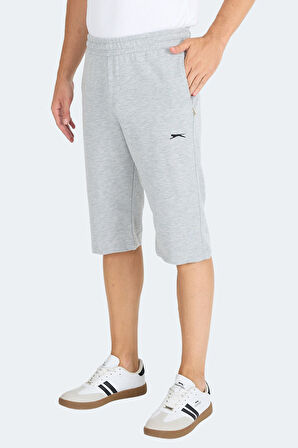 Slazenger NECK I Erkek Cepli Kapri Gri Şort